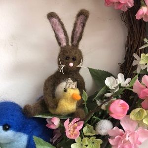 “Peter” is a Handmade Needle Felted bunny rabbit
